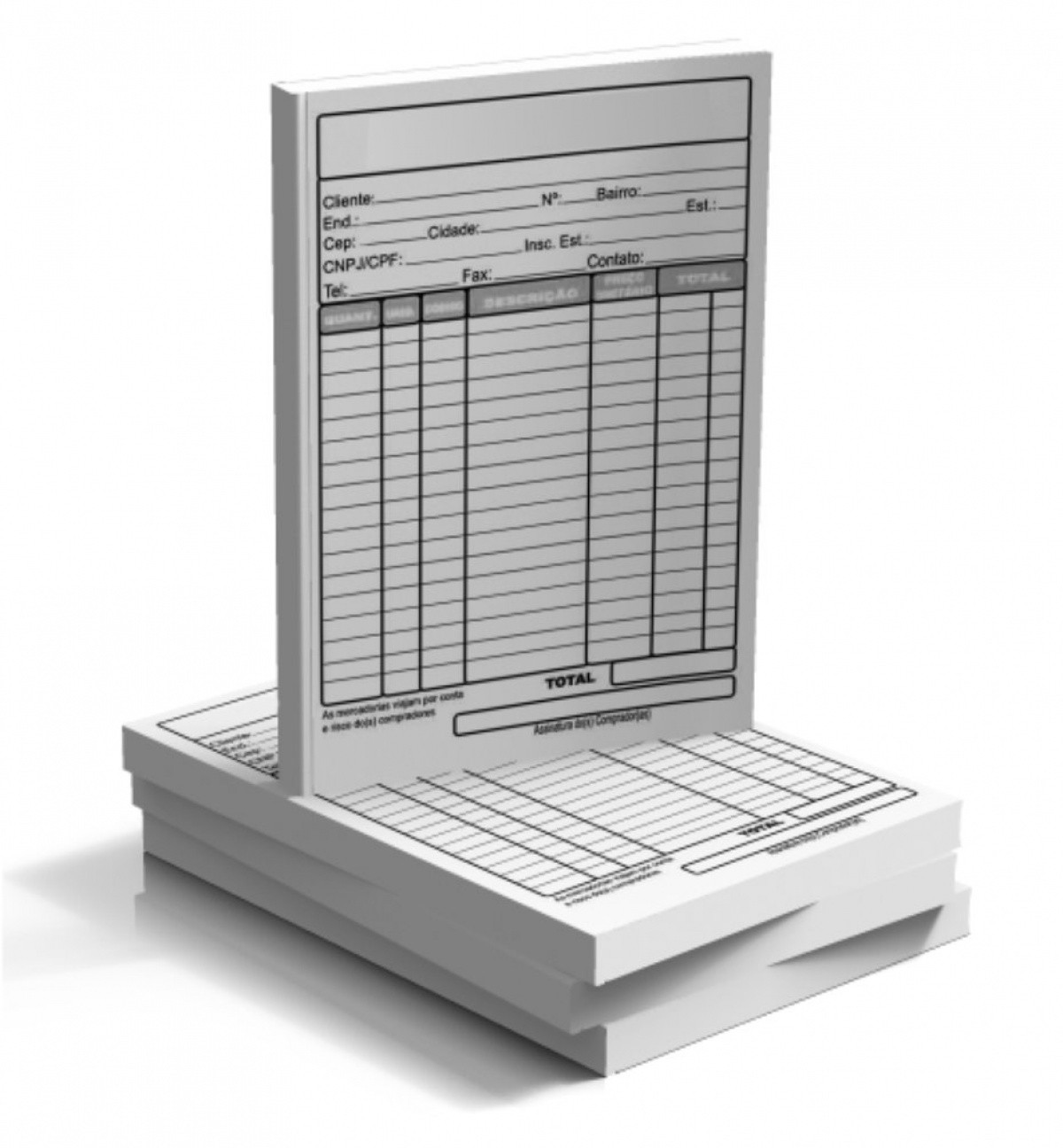 Talões e Blocos Personalizados